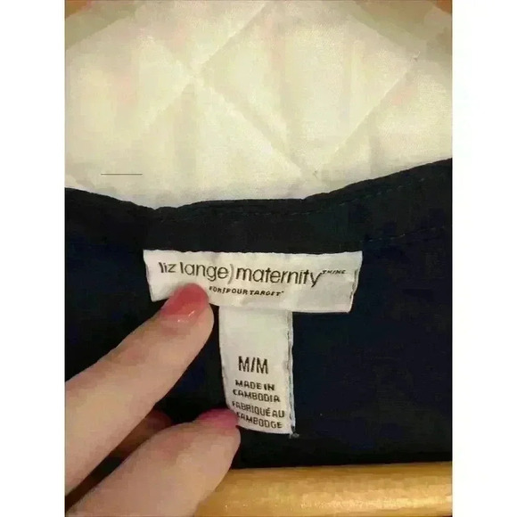 Liz Lange Maternity for Target Sleeveless Tunic Size Medium Navy Blue - Picture 2 of 9